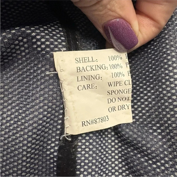 NWT Acadia Mens Navy Blue Removable Hood Rain Coat Size Medium (SU) - Picture 6 of 7